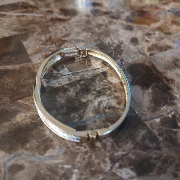 Swarovski Gold Tone Bracelet with Crystal Accents - Picture 2 of 14